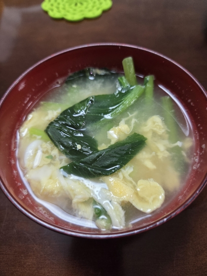 胃腸に優しい✨野菜と卵の味噌汁✨
