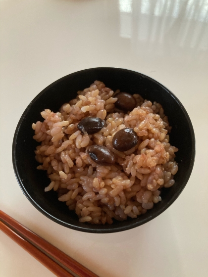 黒豆ごはん　玄米使用