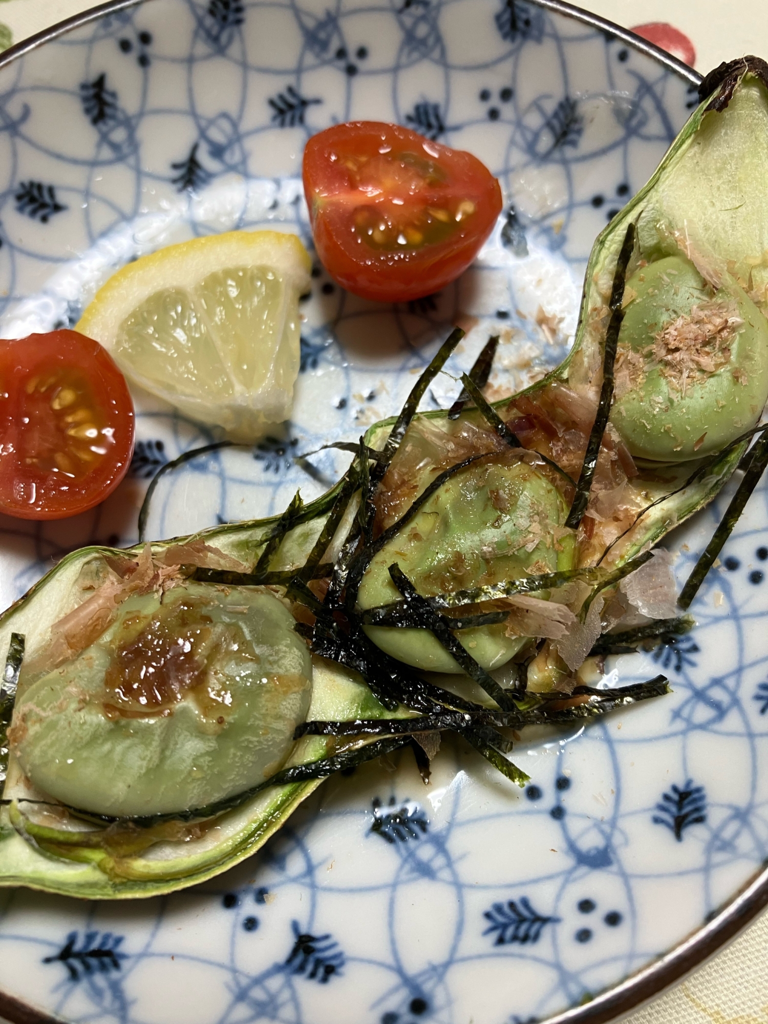 オシャレ居酒屋おつまみ風♪そら豆の和風オーブン焼き