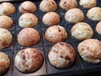 お好み焼き粉でたこ焼き