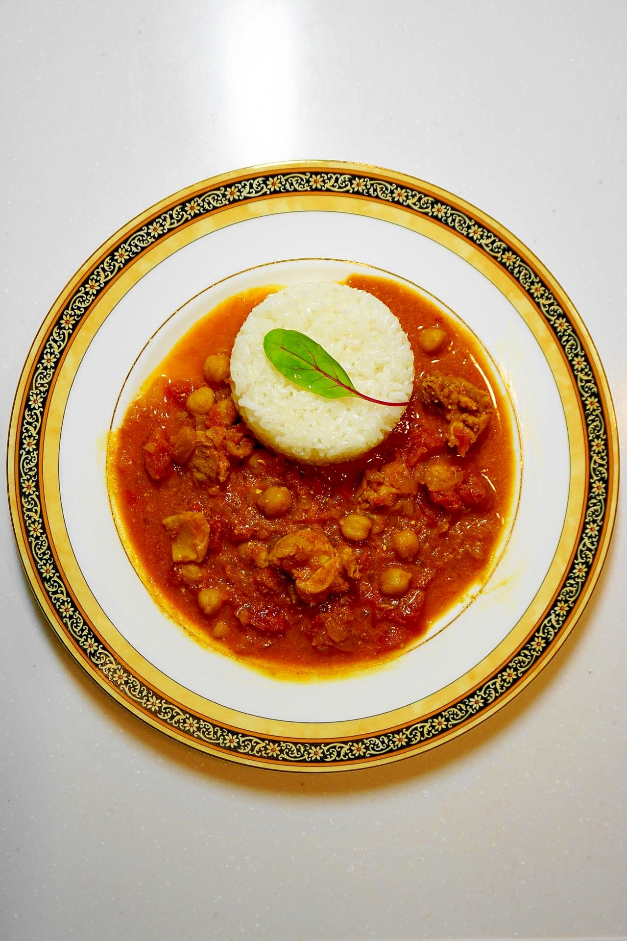 技あり一本！ひよこ豆とチキンのトマトカレー