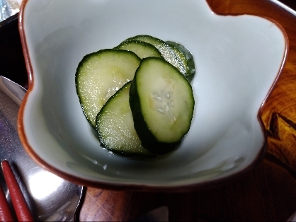 胡瓜の一夜漬け