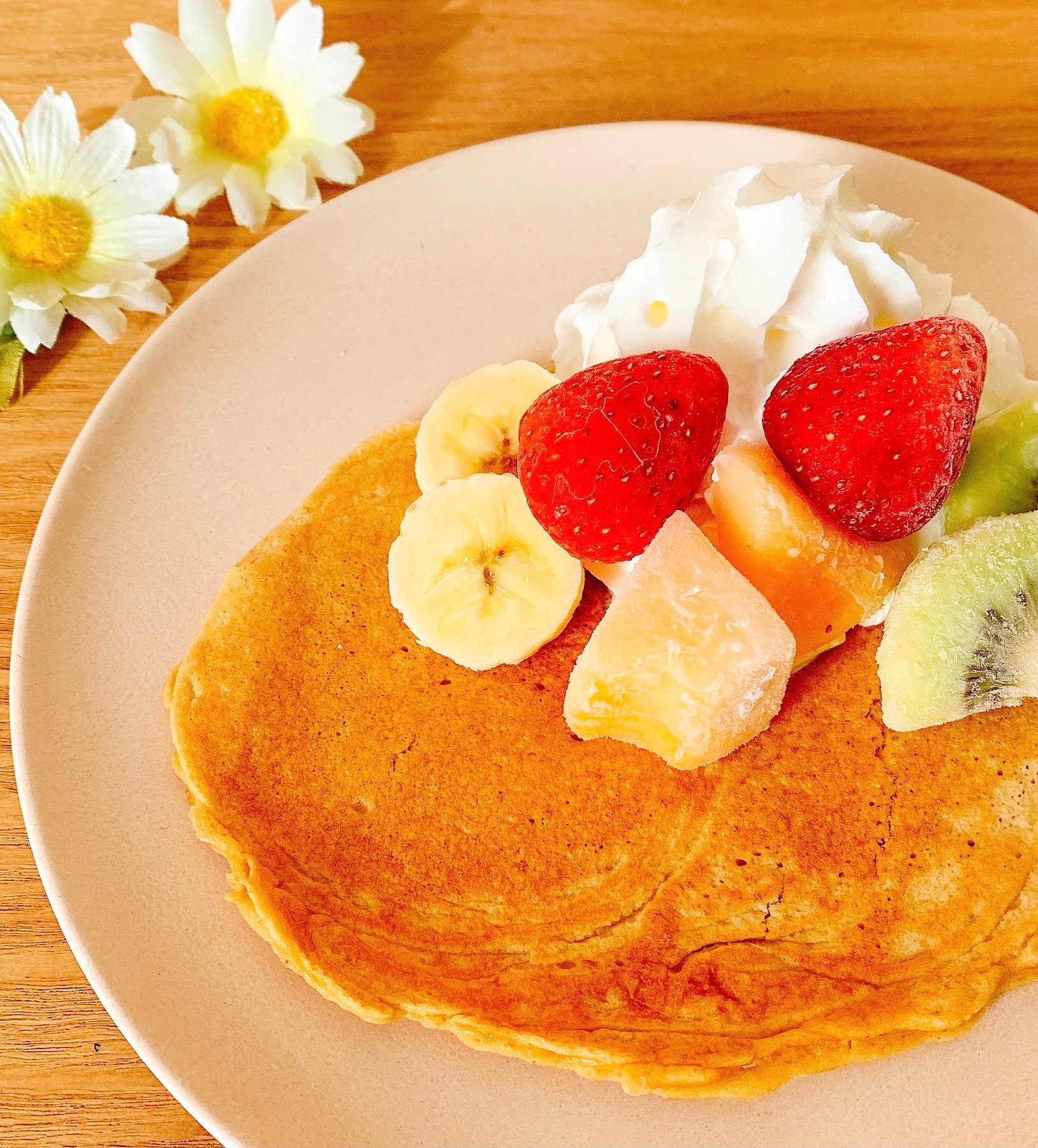 好きなフルーツとホットケーキ✧˖°