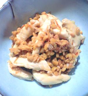 レンジで簡単 ささみの納豆和え レシピ 作り方 By 糸楊枝 楽天レシピ