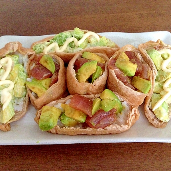 おかずも一緒に詰めちゃえ アボカドいなり寿司 レシピ 作り方 By 2525nyan Nyan 楽天レシピ おかずも一緒に詰めちゃえ アボカドいなり寿司 レシピ 作り方 By 2525nyan Nyan 楽天レシピ