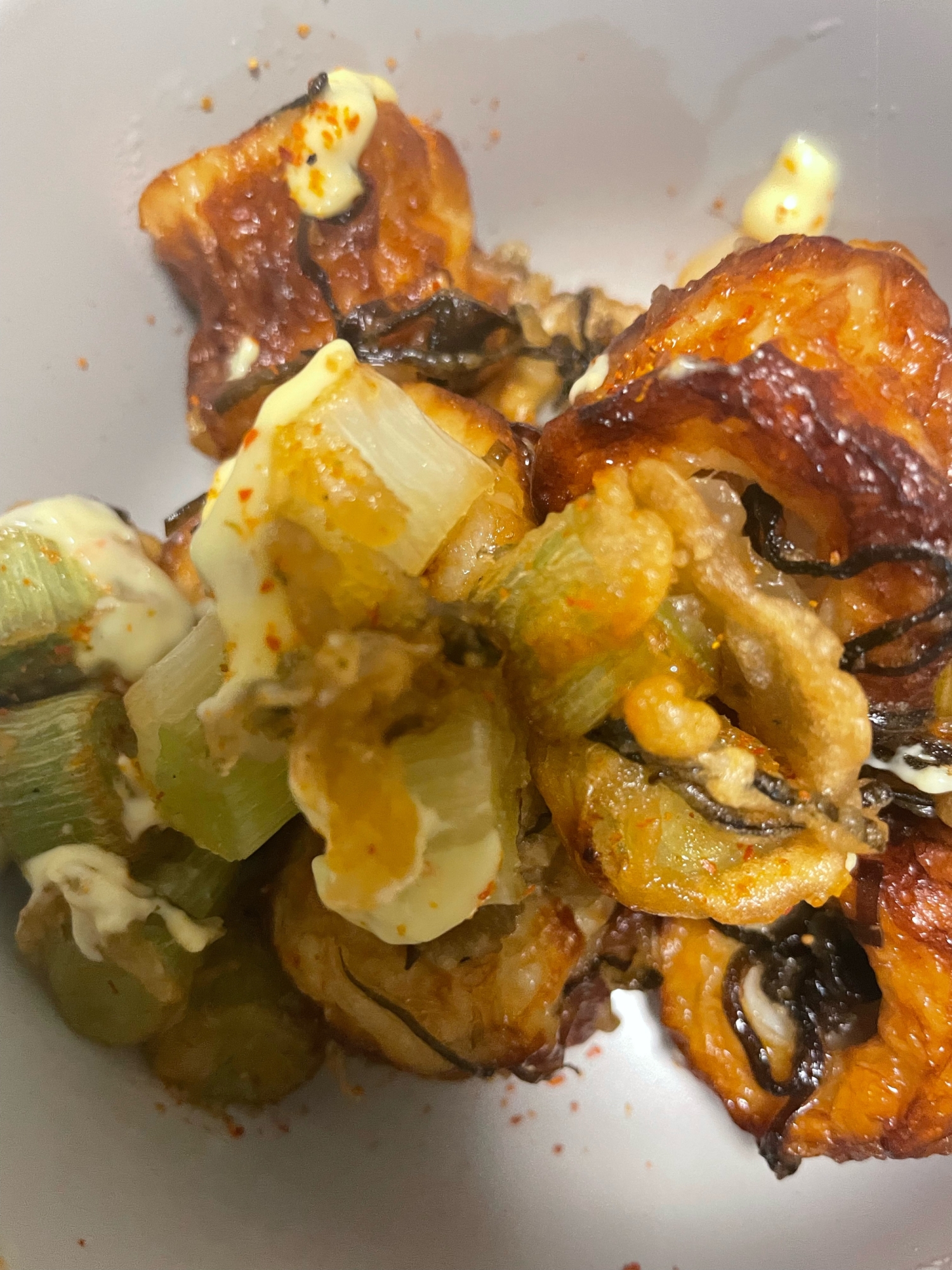 ちくわ焼きそばは塩昆布