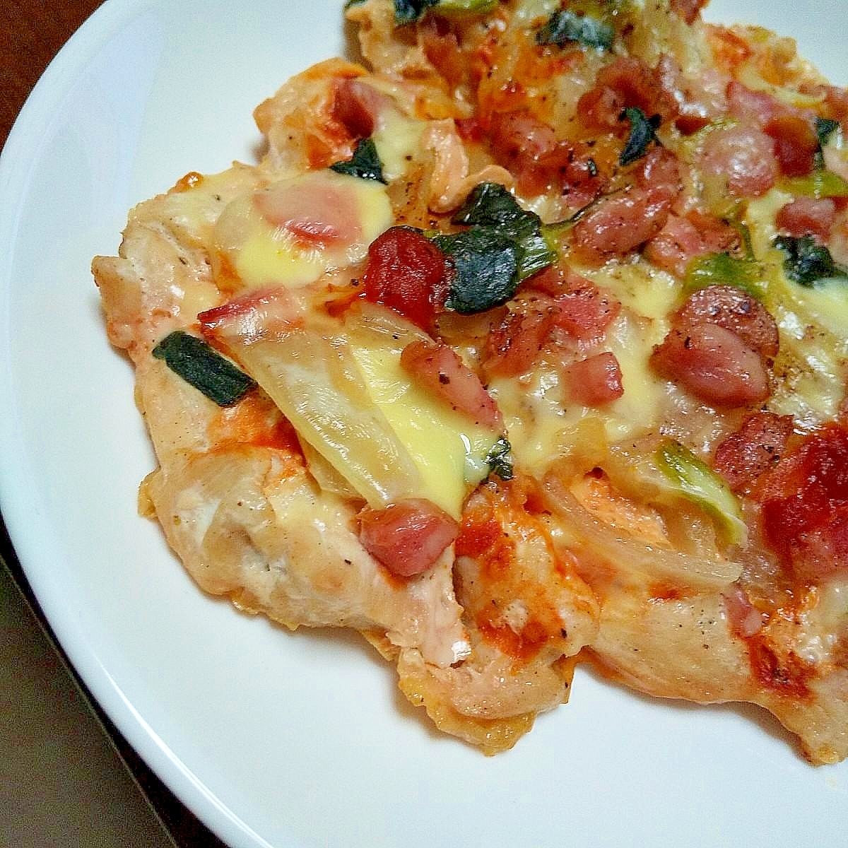 低糖質 鶏胸肉のピザ レシピ 作り方 By Yukan0 楽天レシピ