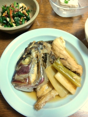安くて簡単♪鯛のかぶと煮