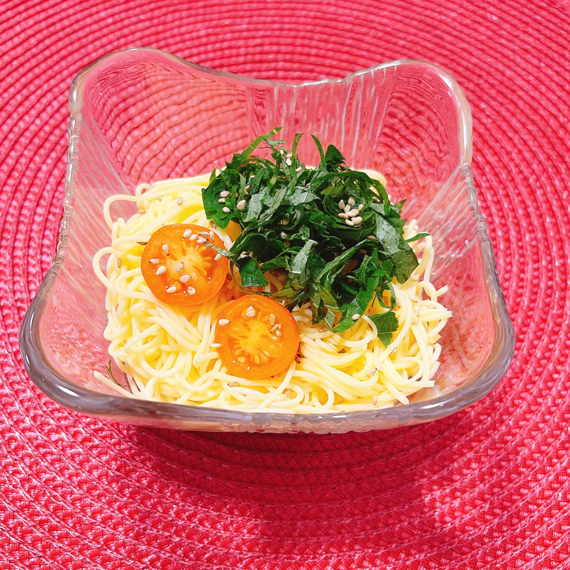 大葉トマト♫玉子そうめん