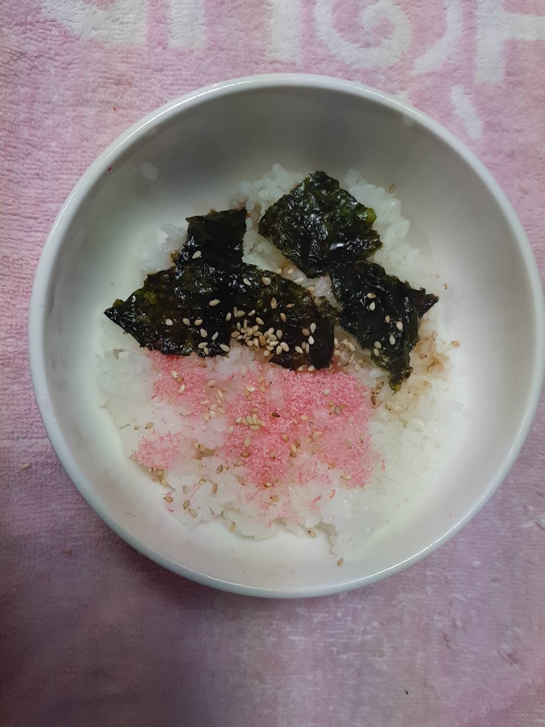 桜でんぶ海苔丼