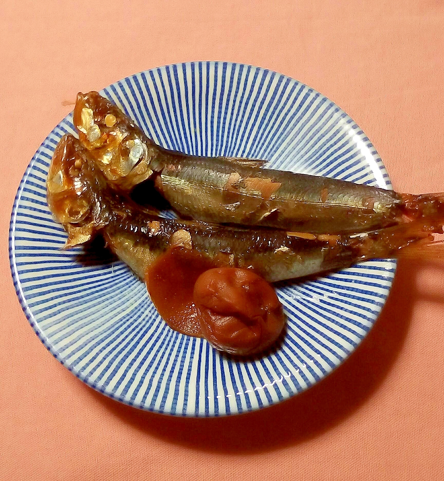 鰯の梅と生姜煮