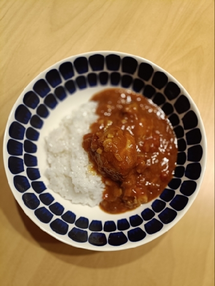 お肉ホロホロ♡カフェ風♡手羽元のトマトチキンカレー