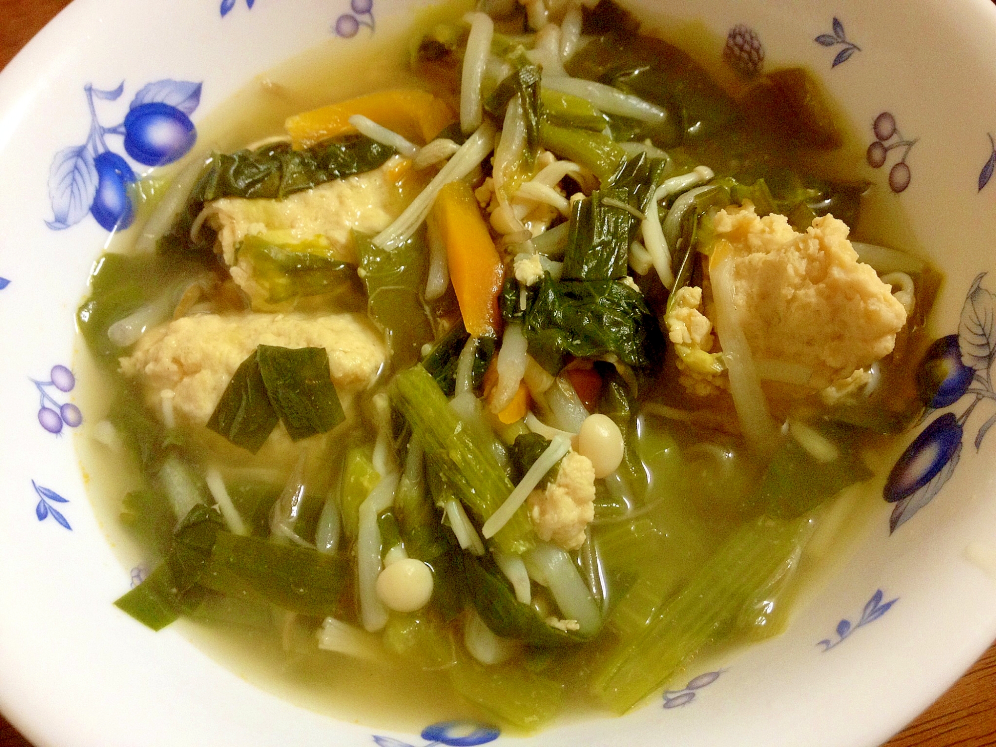 鶏つくねの野菜スープ