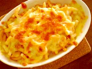 ゆでうどんで簡単 ミートグラタン レシピ 作り方 By すう5501 楽天レシピ