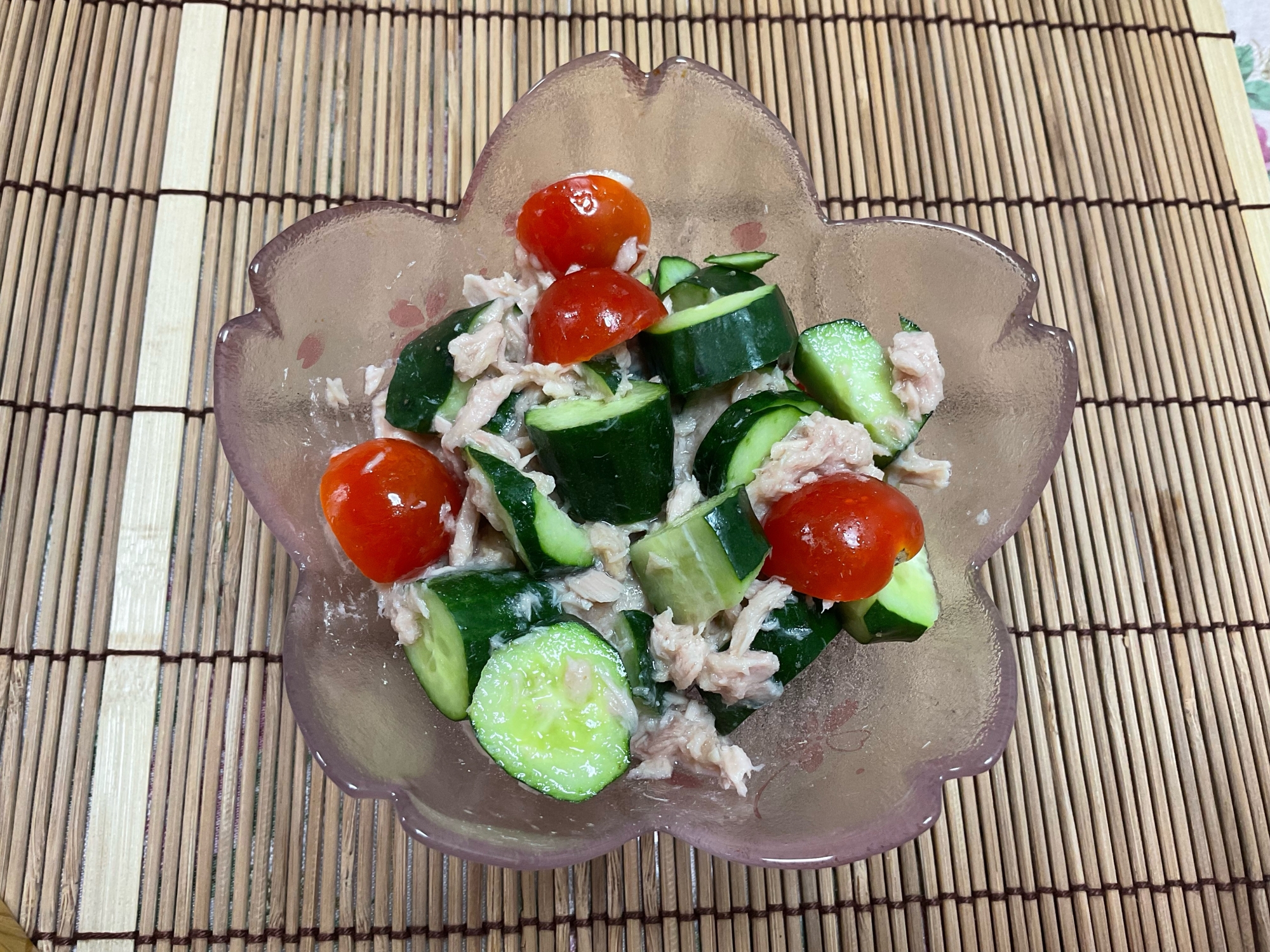 きゅうりとトマトのシーチキン和え
