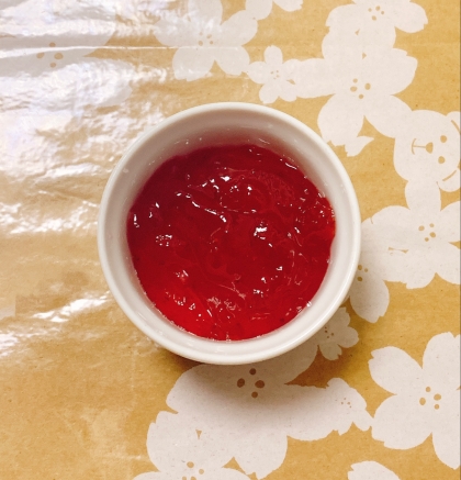 レンジで簡単✿果肉たっぷりいちごジャム✿