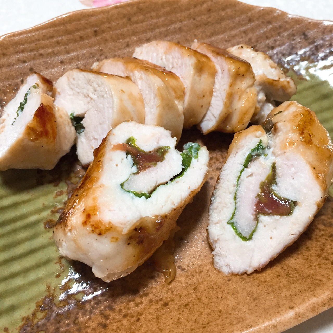 鶏肉の梅じそ巻き