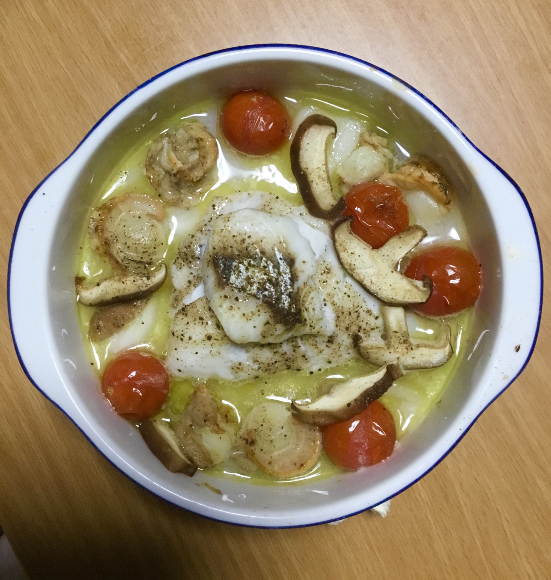 オーブンで簡単〜鱈のアクアパッツァ〜