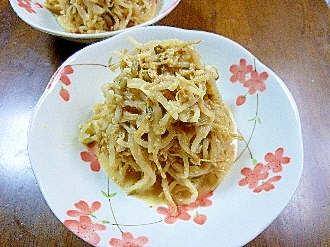 レンジで簡単♡もやしの醤油マヨ和え