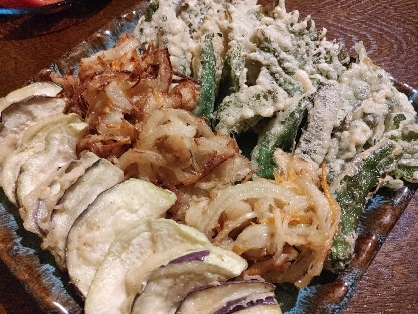 ホタテと野菜のかき揚げ(о´∀`о)