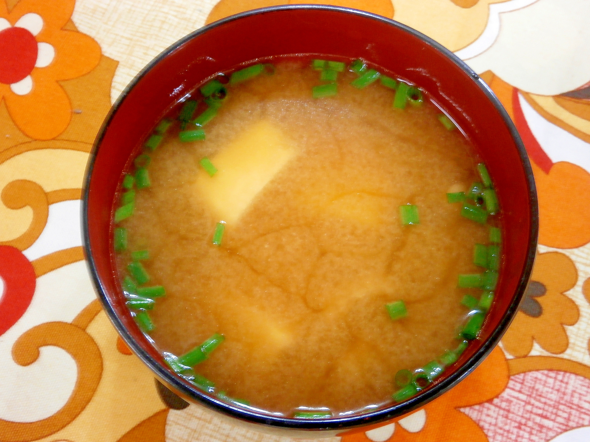 豆腐とえのきの味噌汁