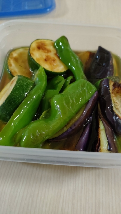 夏野菜の白だし煮浸し