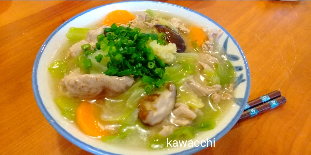 風邪を治したい時の あんかけうどん☆