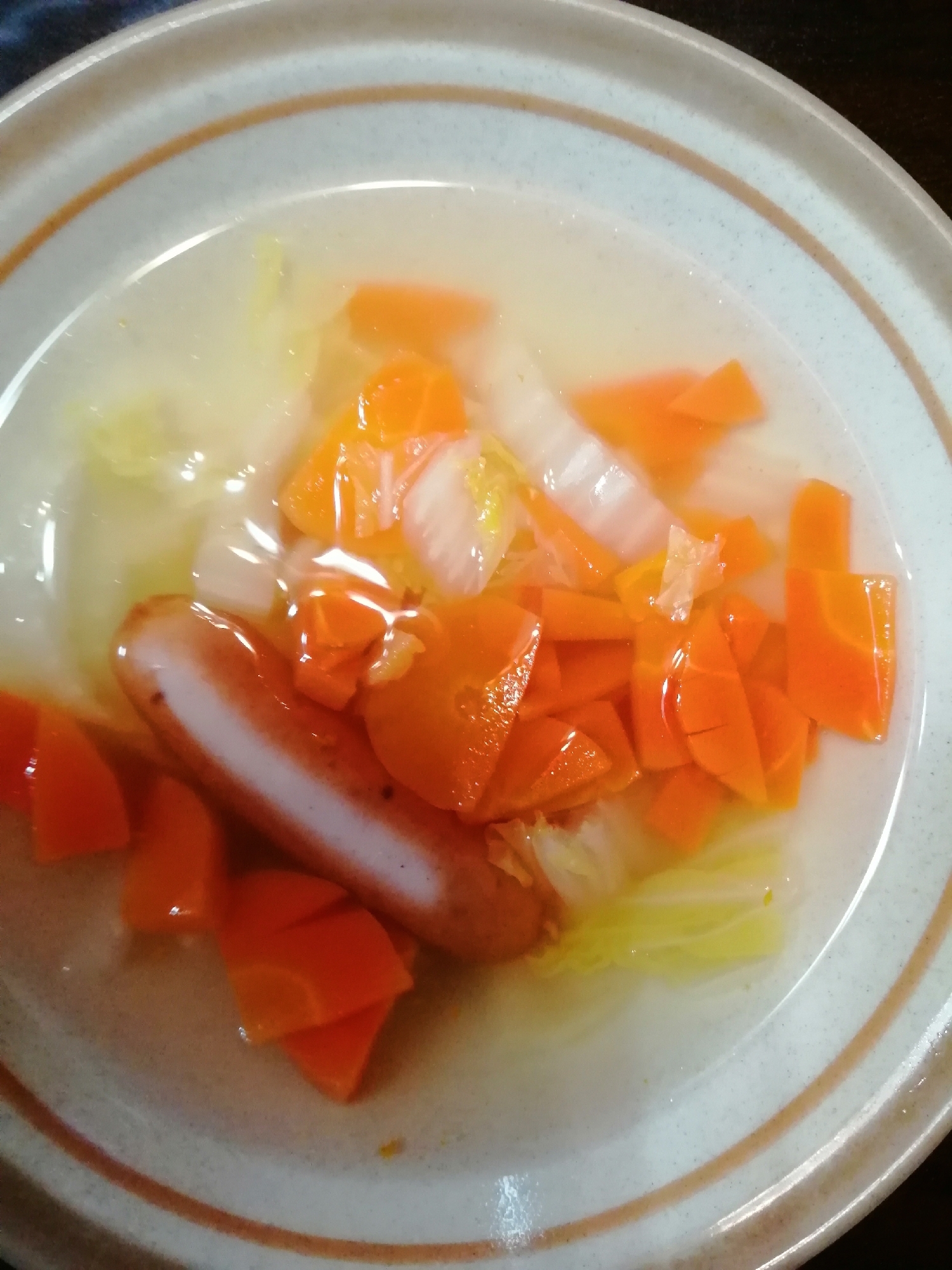 白菜とにんじんとエリンギのスープ