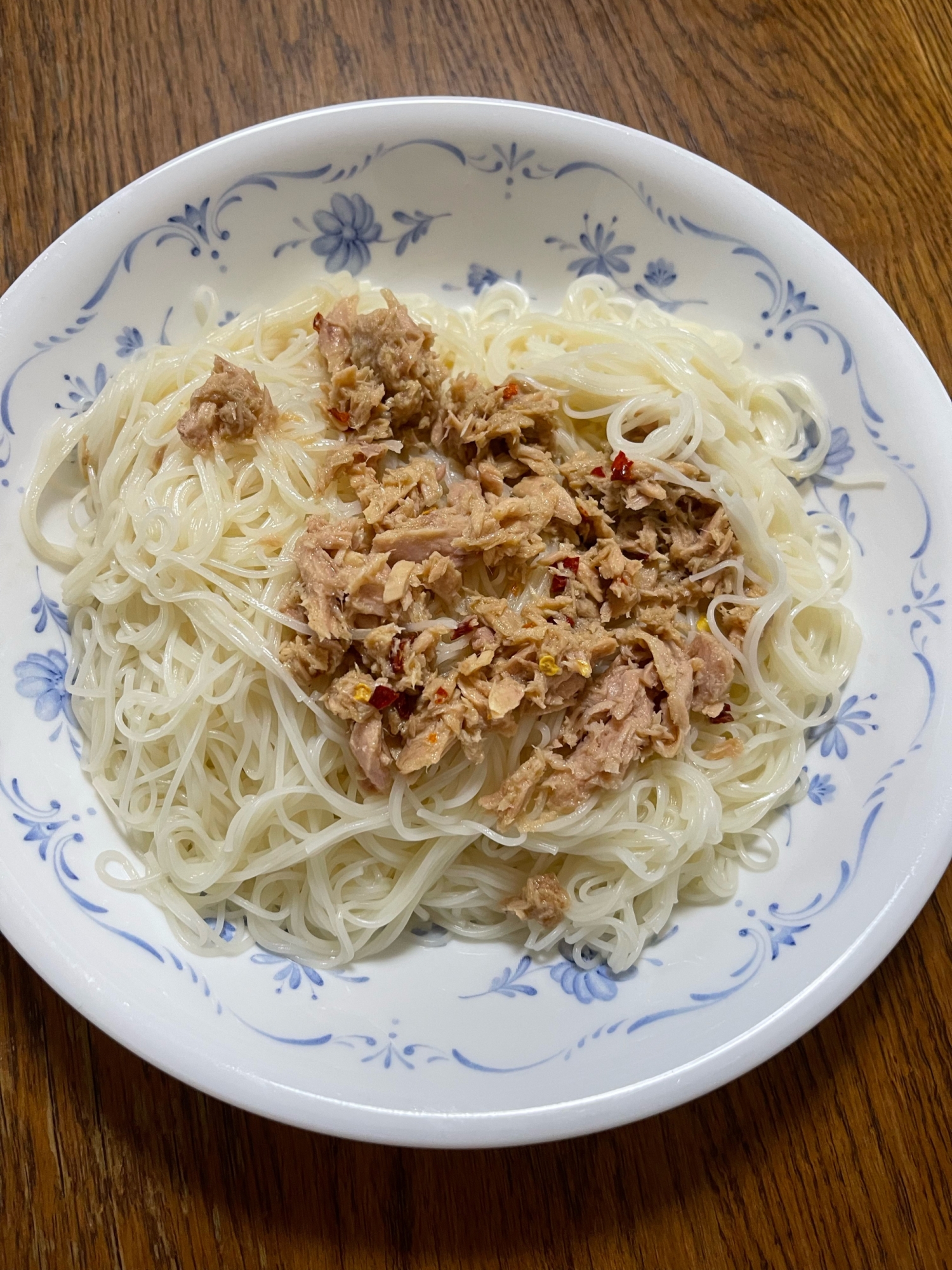 そうめんペペロンチーノ