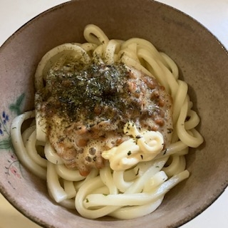 簡単！納豆のりマヨうどん