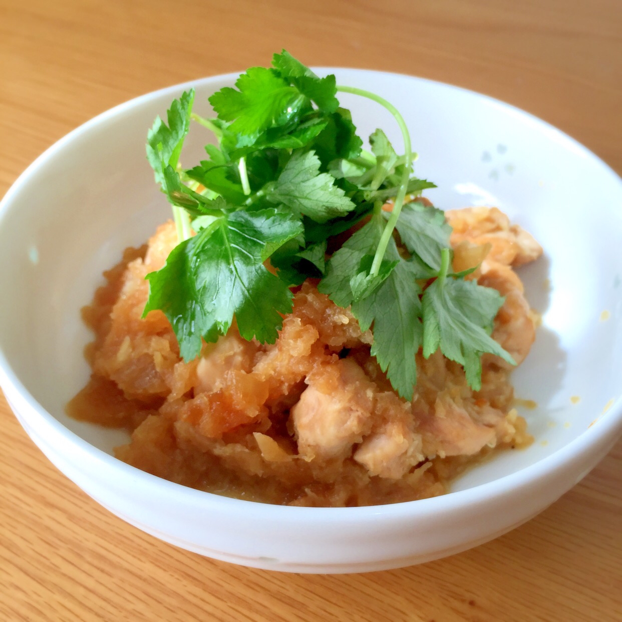 鶏モモ肉のみぞれ甘辛煮