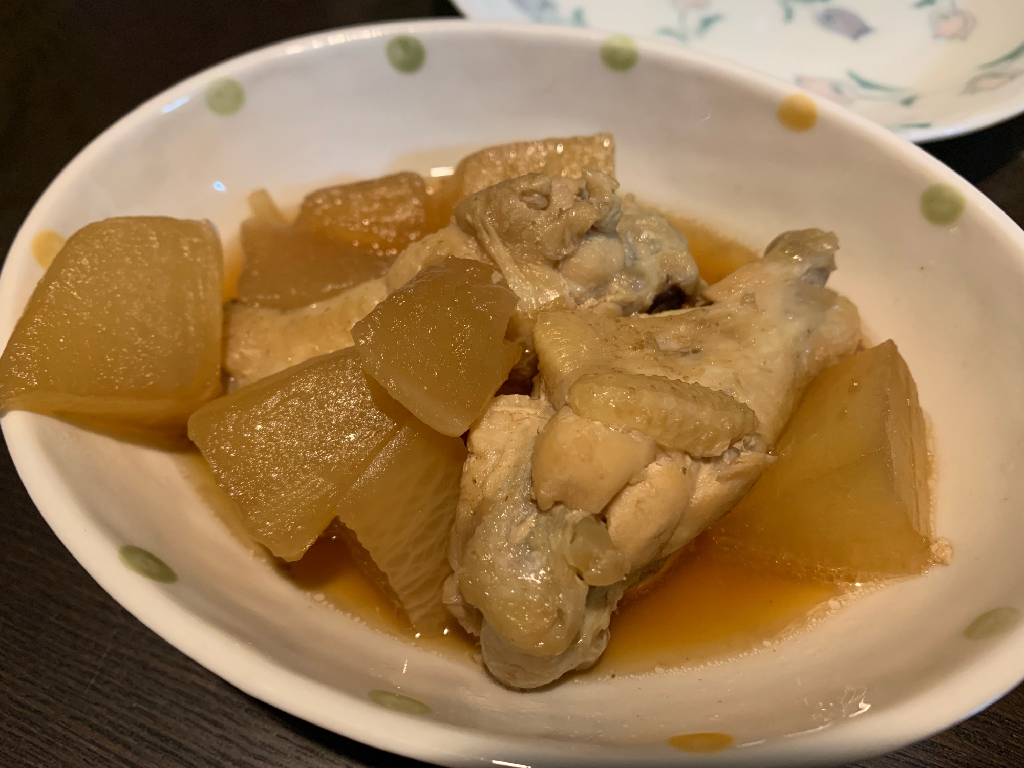 手羽元と大根の煮物！