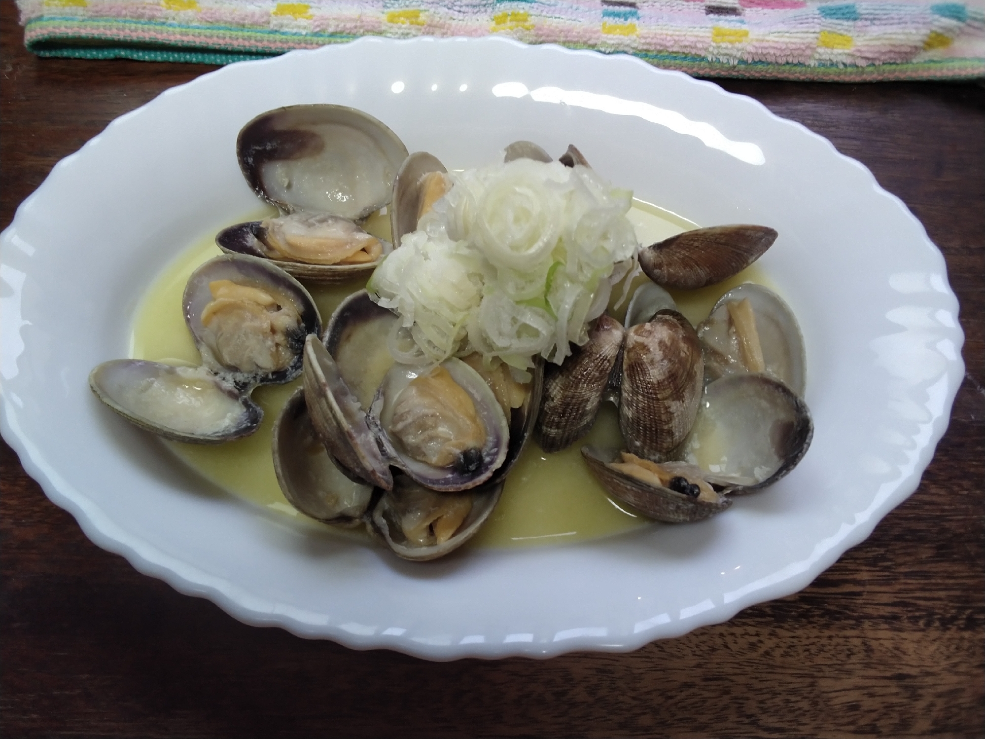 へべすの蕎麦焼酎(雲海)漬けを使ったあさりバター