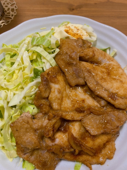 胸肉のしょうが焼き