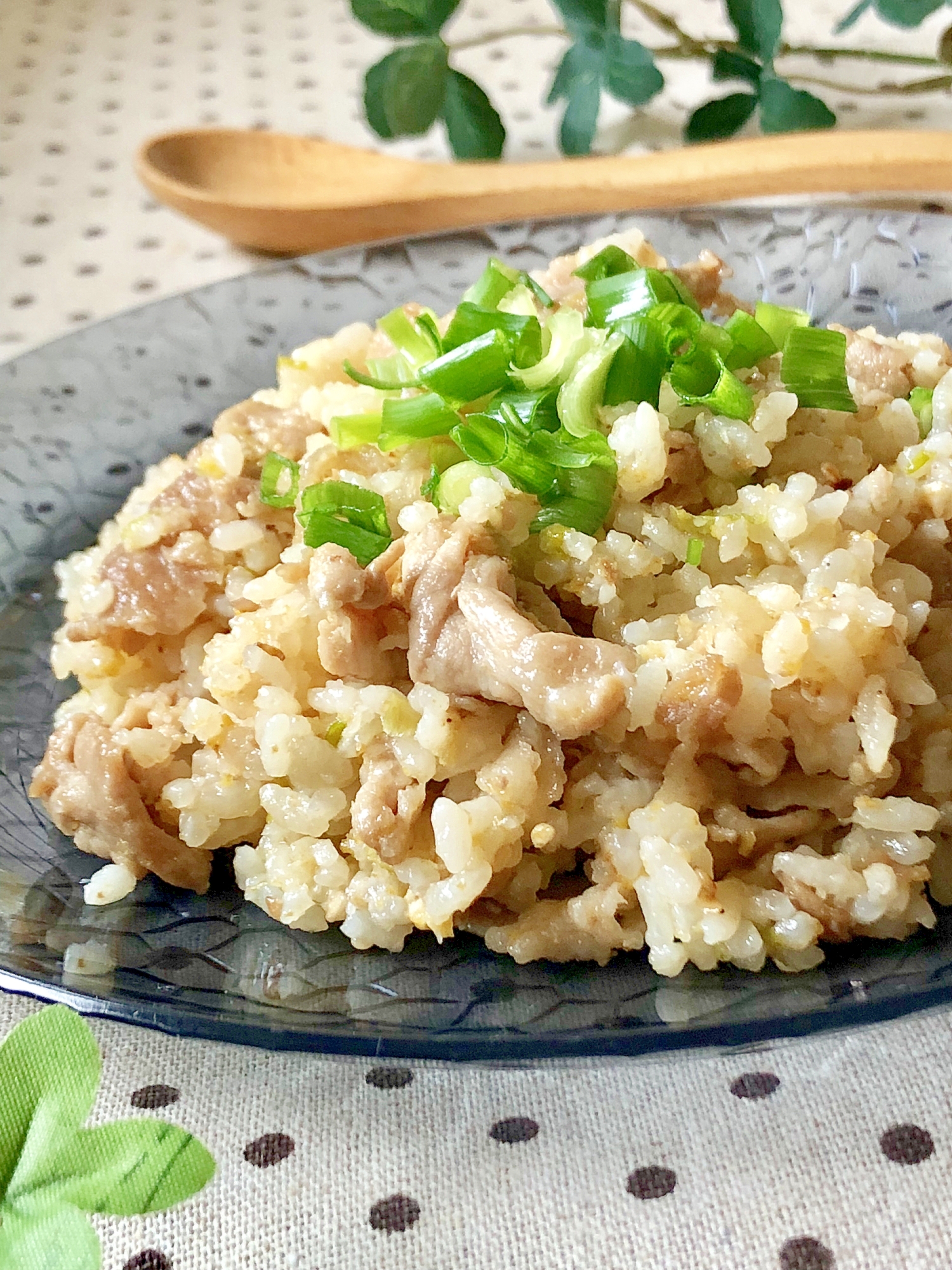 豚肉ゴロゴロ♡甘辛肉チャーハン