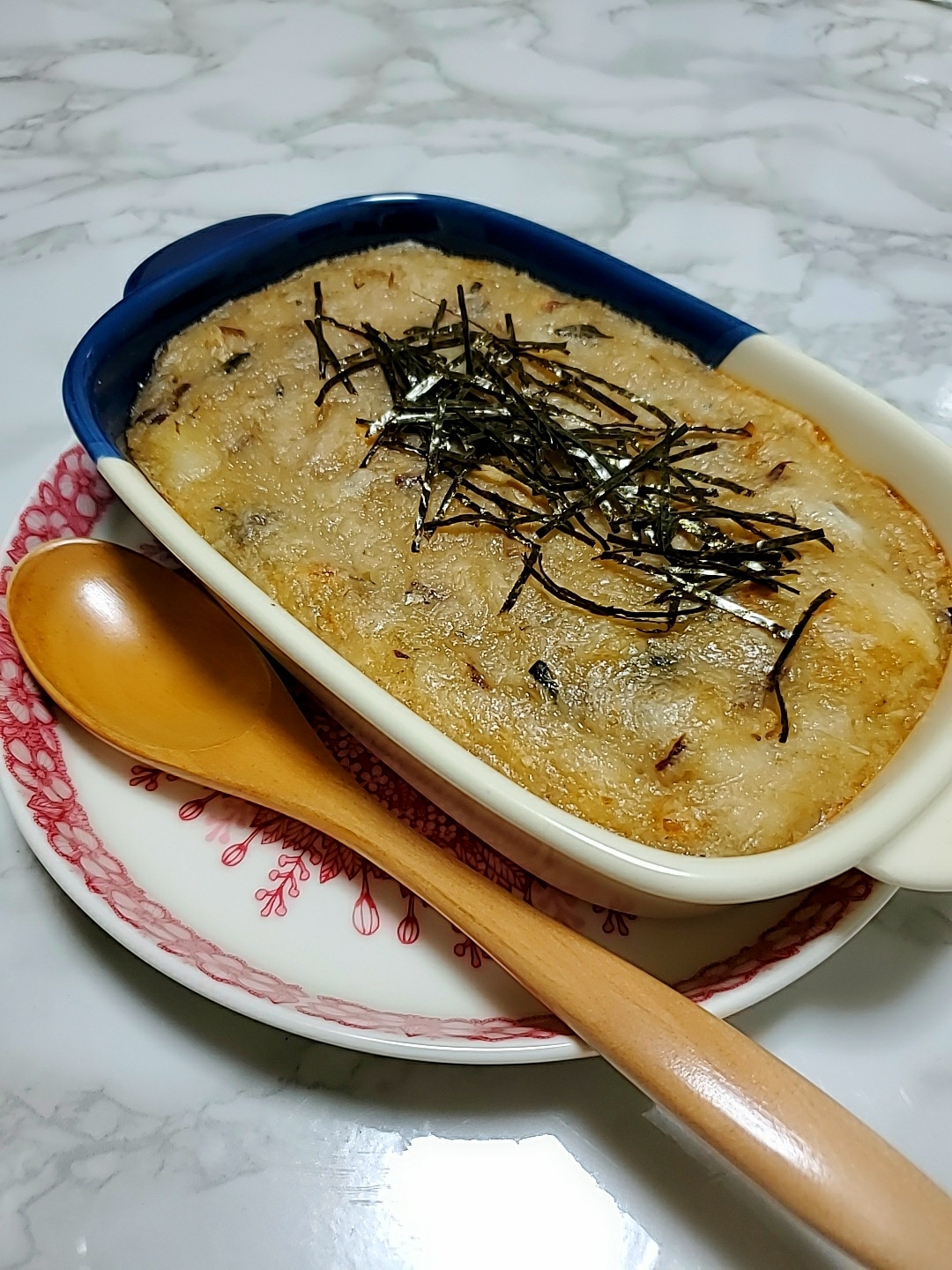 鯖缶山芋グラタン