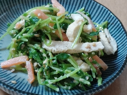 栄養満点＊豆苗＆油揚げのマヨ胡麻和え＊