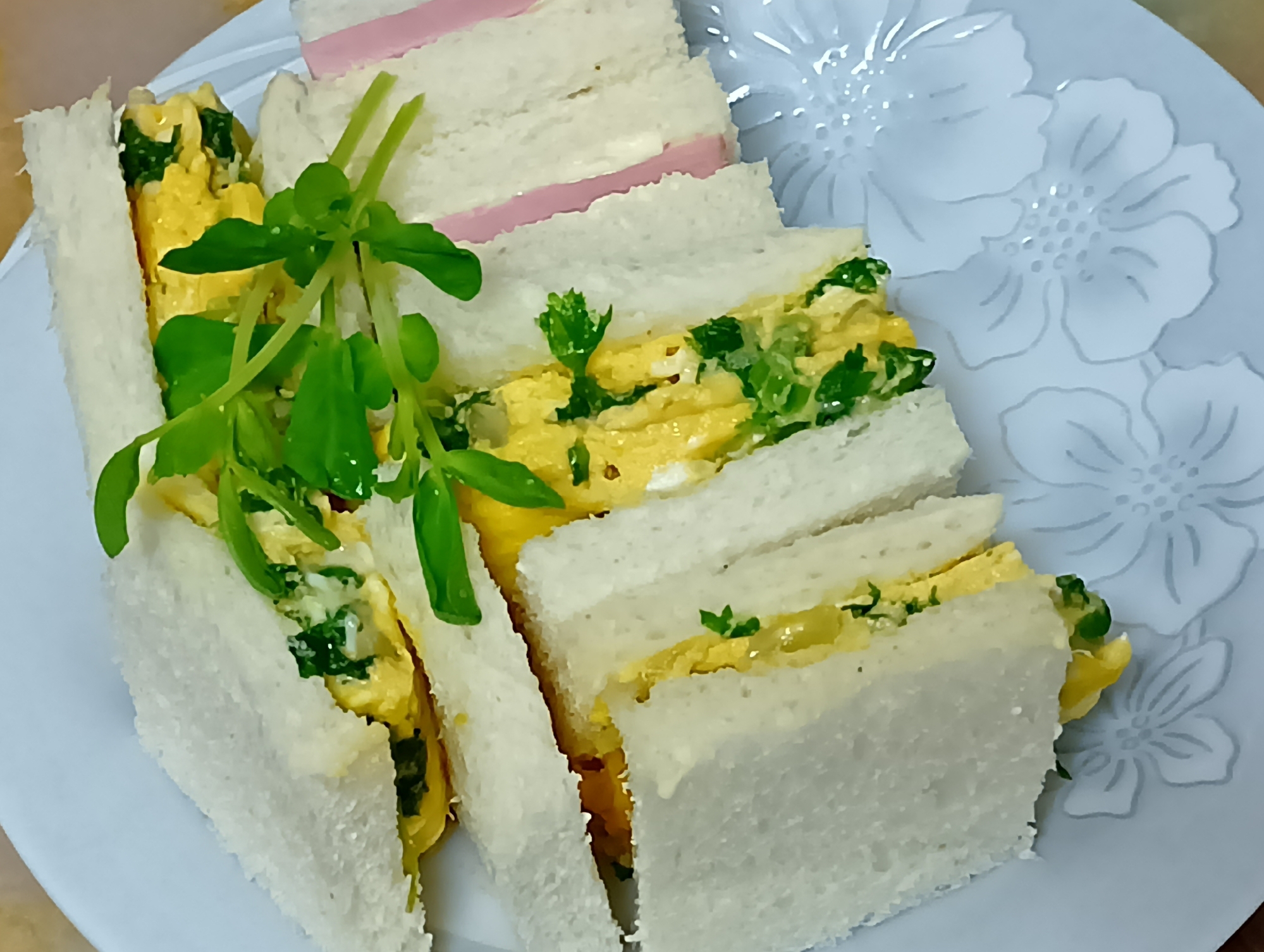野菜オムレツ＆ハム de サンドイッチ