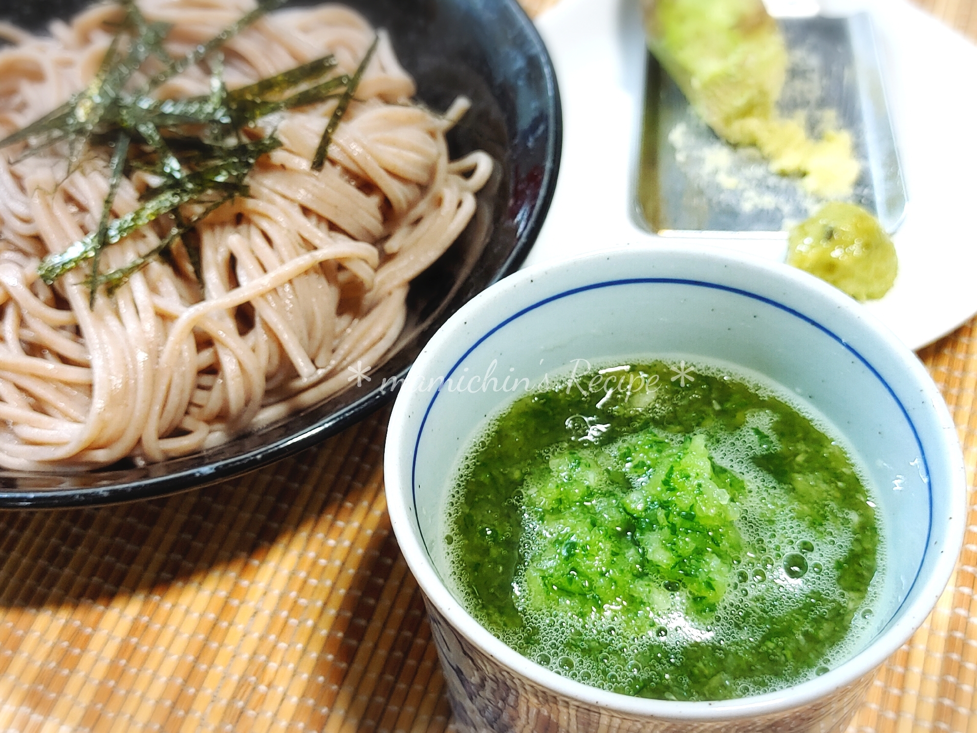 日本蕎麦〜きゅうりの漬け汁