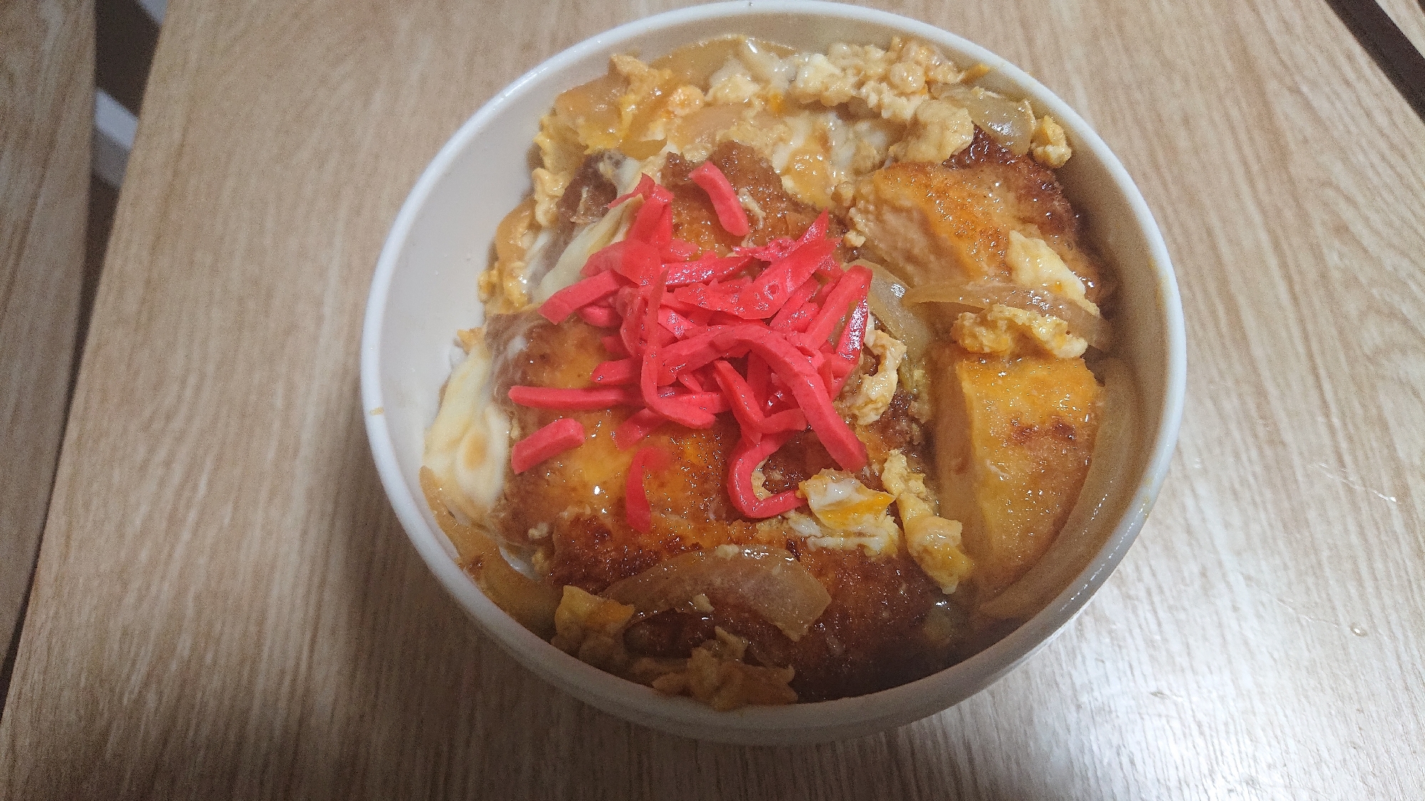 余ったチキンカツでカツ丼