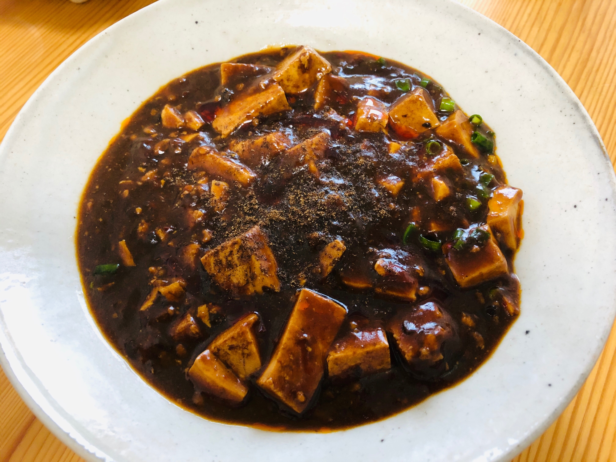 ひとりご飯☆ピリ辛麻婆豆腐