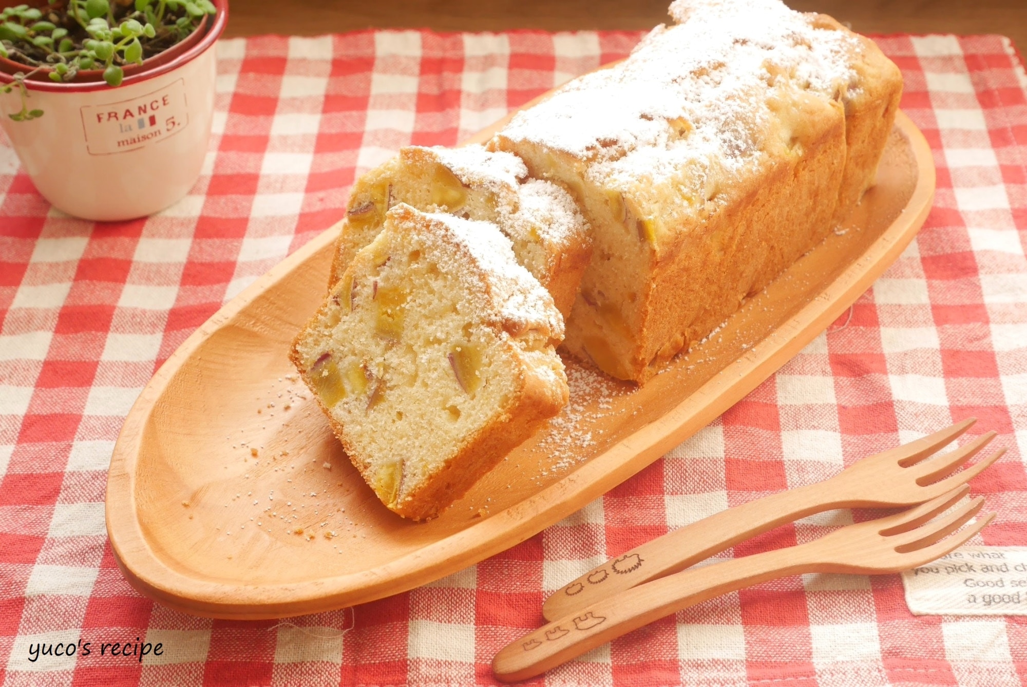 たっぷりさつまいものパウンドケーキ レシピ・作り方 by yucosrecipe