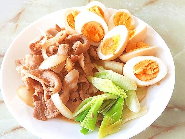 豚バラアレンジ!豚バラと卵のチャーシュー仕立て♪