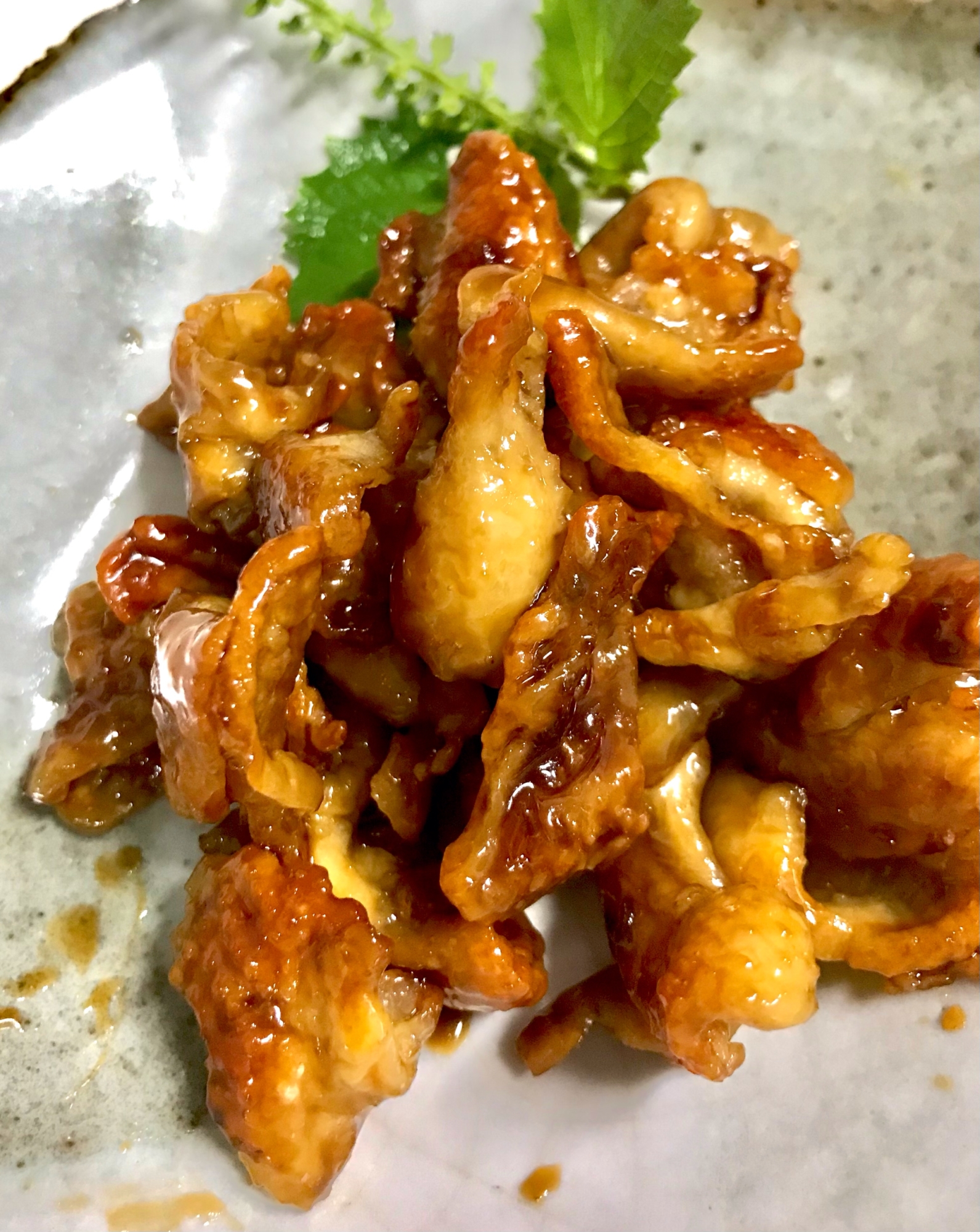 焼き鳥風　鶏皮のおつまみ