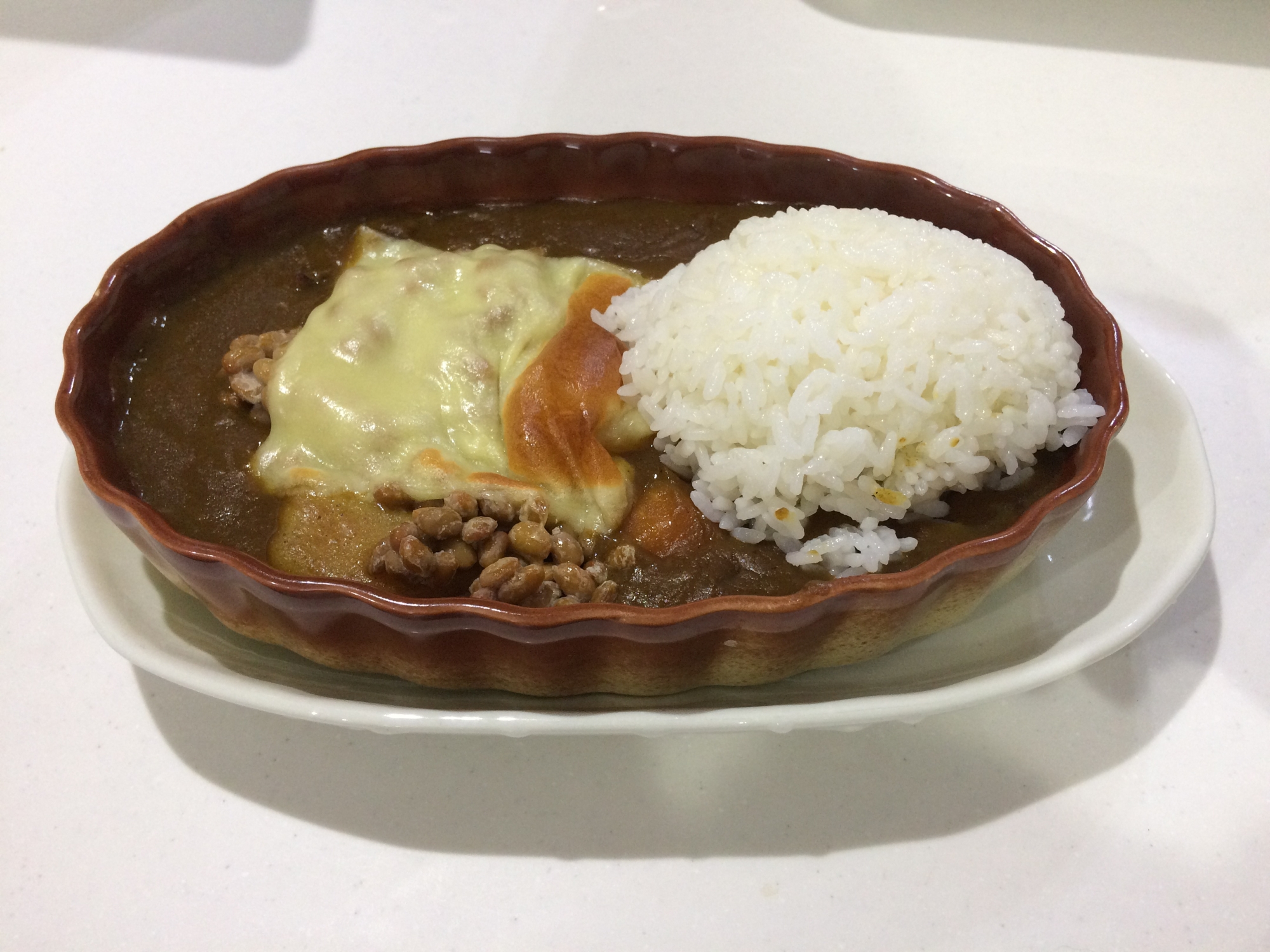 納豆チーズカレー