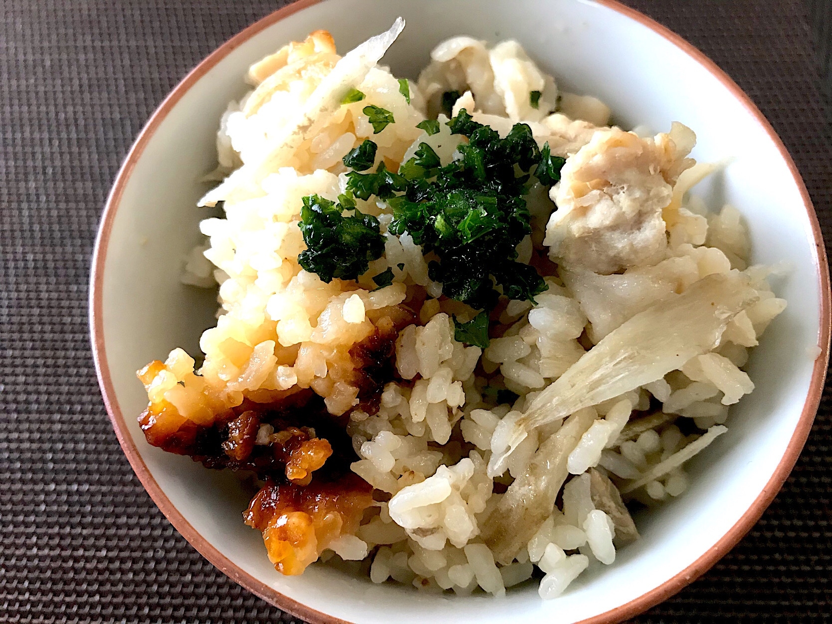 豚肉とごぼうのボリュームアップ炊き込みご飯☆