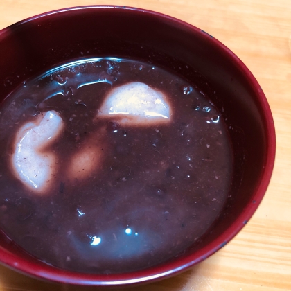 ゆであずき缶で作る簡単ぜんざい