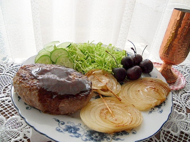 玉葱のステーキセット