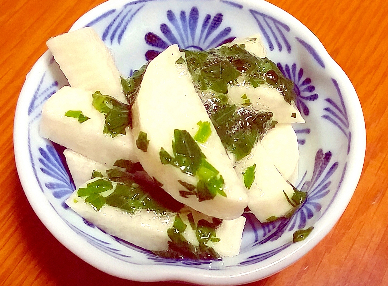 冷やしてさっぱり モロヘイヤと山芋の酢の物 レシピ 作り方 By Yomogimotir 楽天レシピ