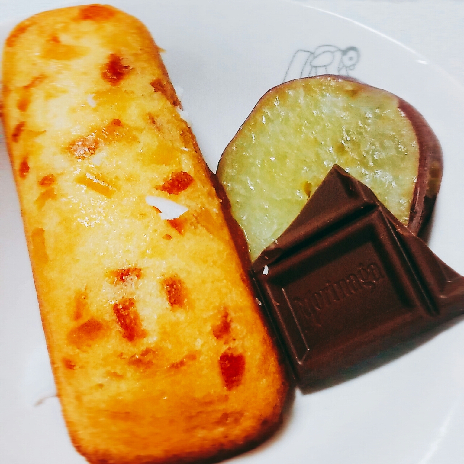 オレンジケーキチョコいも盛り